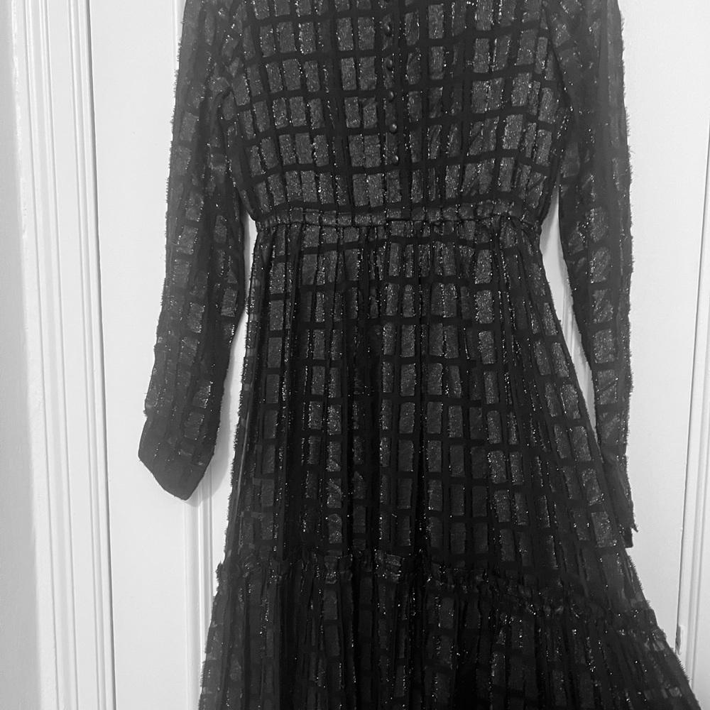 Dodo Bar Or Black and Silver Textured Maxi Dress - Picture 8 of 16